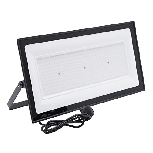 Bathrena LED Strahler Außen, Flutlicht im Freien, Arbeitslicht, LED Fluter, IP66 Wasserdicht Außenstrahler mit Stecker,6500K Natürliches Weiß LED Flutlicht für Garten Sportplatz Garage (500W) von Bathrena