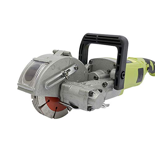 Elektrische Wandschlitzfräse 4000W - Mauernutfräse - Mauerfräse - Boden - 220V - Kreissäge - Slotter - Schlitzfräse - Mit 5x 125mm Sägeblatt - 6000 U/min von Bathrena