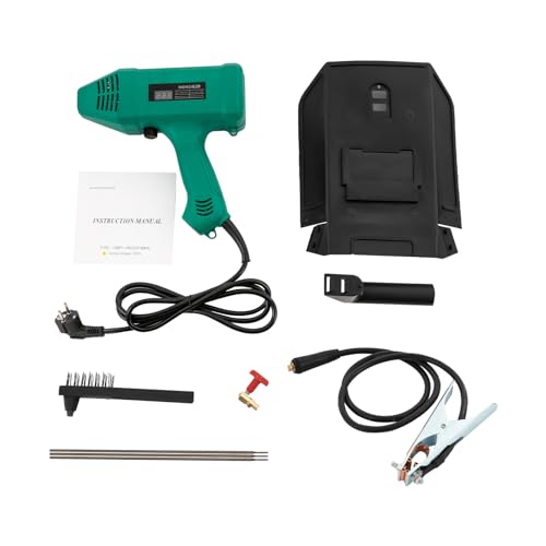 Professionelles 3000W Handschweißgerät, 20-200Amp Tragbare digitale Schweißpistole - Vielseitiges Schweißgerät für Profis - Elektroschweißgerätesatz mit Drahtstangen (Blau) von Bathrena