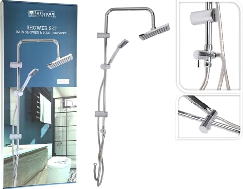 Bathroom Solutions Regenbrause-Set MIT Handbrause 150cm von Bathroomsolutions