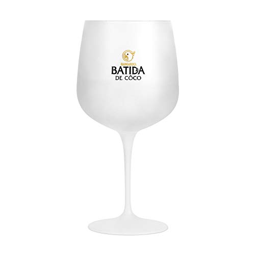 Batida de Coco Glas Mangaroca - weiß - Dekoglas - Weinglas - Satinglas - 1 Stück von Batida de Coco