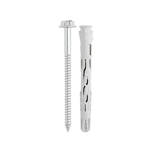 BATIFIX Allzweck Rahmendübel | Langschaftsdübel | hochwertiger Dübel mit Sechskantkopf Schraube | ETA Zulassung | Fensterrahmendübel | Spreizdübel (10, 8x120 mm) von BATIFIX