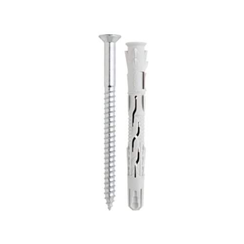 BATIFIX Allzweck Rahmendübel | Langschaftsdübel | hochwertiger Dübel mit Senkkopf Schraube | ETA Zulassung | Fensterrahmendübel | Spreizdübel (25, 10x100 mm) von BATIFIX