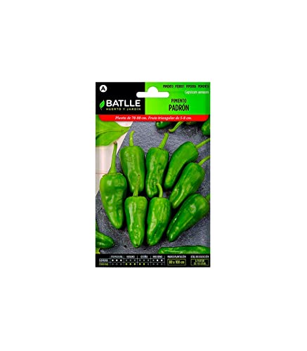 Batlle Gemüsesamen - Chili Paprika - Pimiento Padrón (150 Samen) von Semillas Batlle