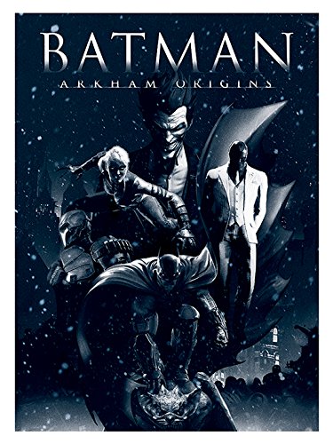 Batman Arkham Leinwanddruck, Polyester, Mehrfarbig, 40 x 50 cm von Batman