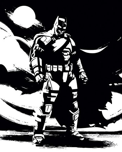 Batman V Superman Batman Noir 40 x 50 cm Leinwand Prints, Mehrfarbig von Batman