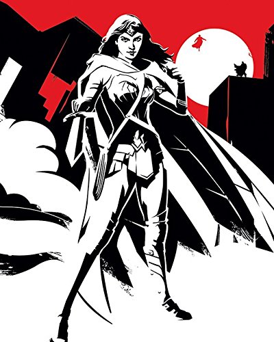 Batman V Superman Wonder Woman Noir 40 x 50 cm Leinwand Prints, Mehrfarbig von Batman