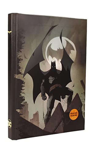 Batman Notizbuch mit Leuchtfunktion Logo Hardcover, gebunden, 120 Seiten, kariert, mit Lesezeichen. von SD TOYS