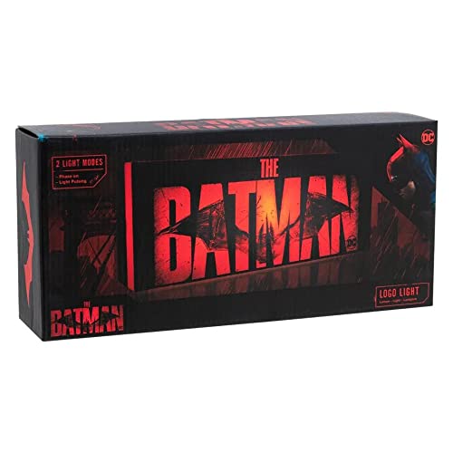 Batman The Logo Licht - Offiziell lizenziertes DC Comics Merchandise mit zwei Lichtmodi, freistehend & wandmontierbar, Schwarz & Rot, Geschenk für Superhelden-Fans Batman The Logo Licht - Offiziell lizenziertes DC Comics Merchandise mit zwei Lichtmodi, freistehend & wandmontierbar, Schwarz & Rot, Geschenk für Superhelden-Fans von Batman