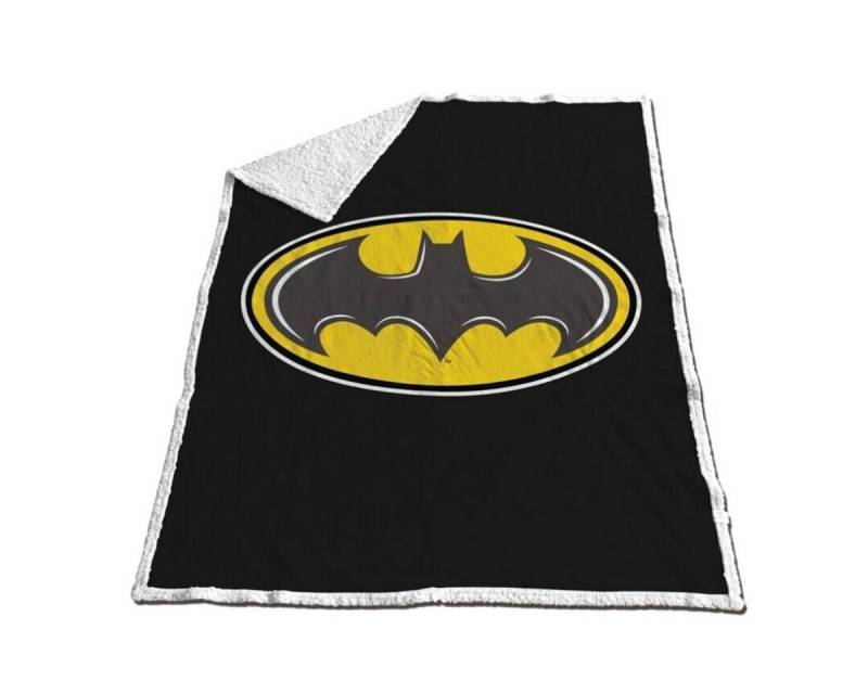 Wohndecke Batman Fleecedecke 130x170cm Kuschelige Sherpa-Decke, Batman, Geschenkidee für Mädchen und Jungen von Batman