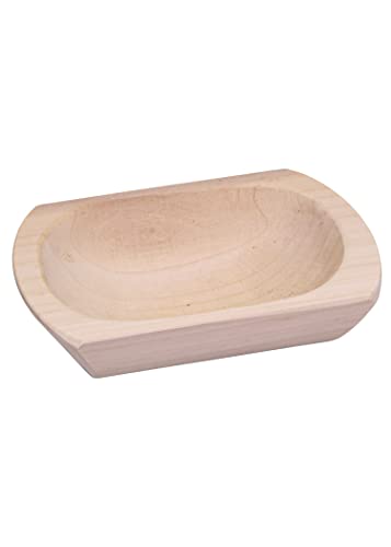 Mittelalterliche Holzmolle, rund 18x13x5 cm - Schale aus Holz von Battle-Merchant