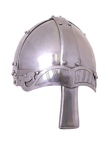 Battle-Merchant Spangenhelm mit Nasal, 2mm Stahl - schaukampftauglich - Wikingerhelm - Normannenhelm von Battle-Merchant