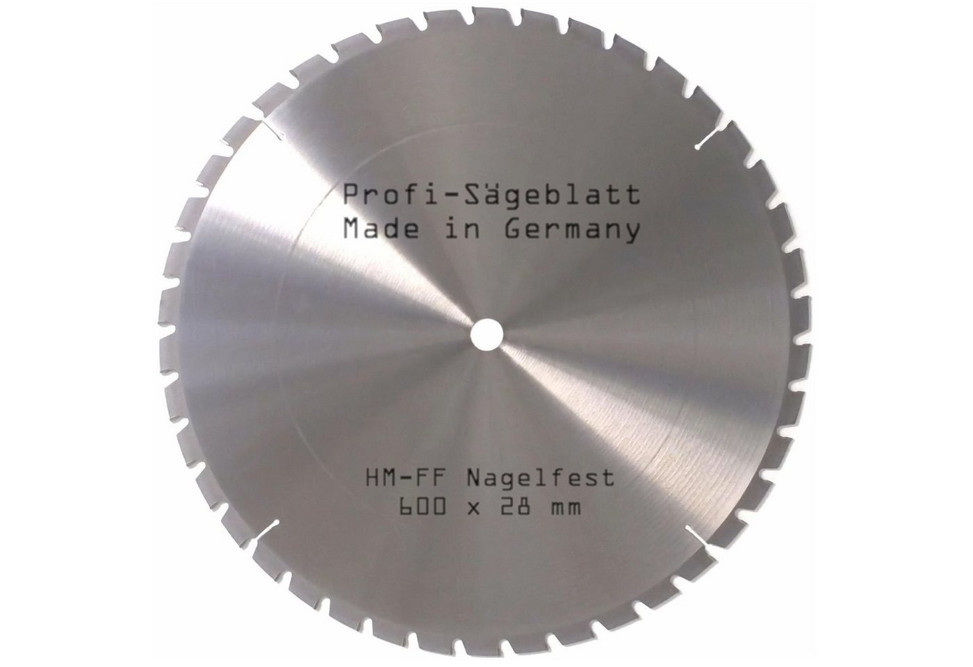 BauSupermarkt24 Kreissägeblatt HM Sägeblatt 600 x 28 mm nagelfest FF Kreis-Sägeblatt für Brenn-Holz von BauSupermarkt24