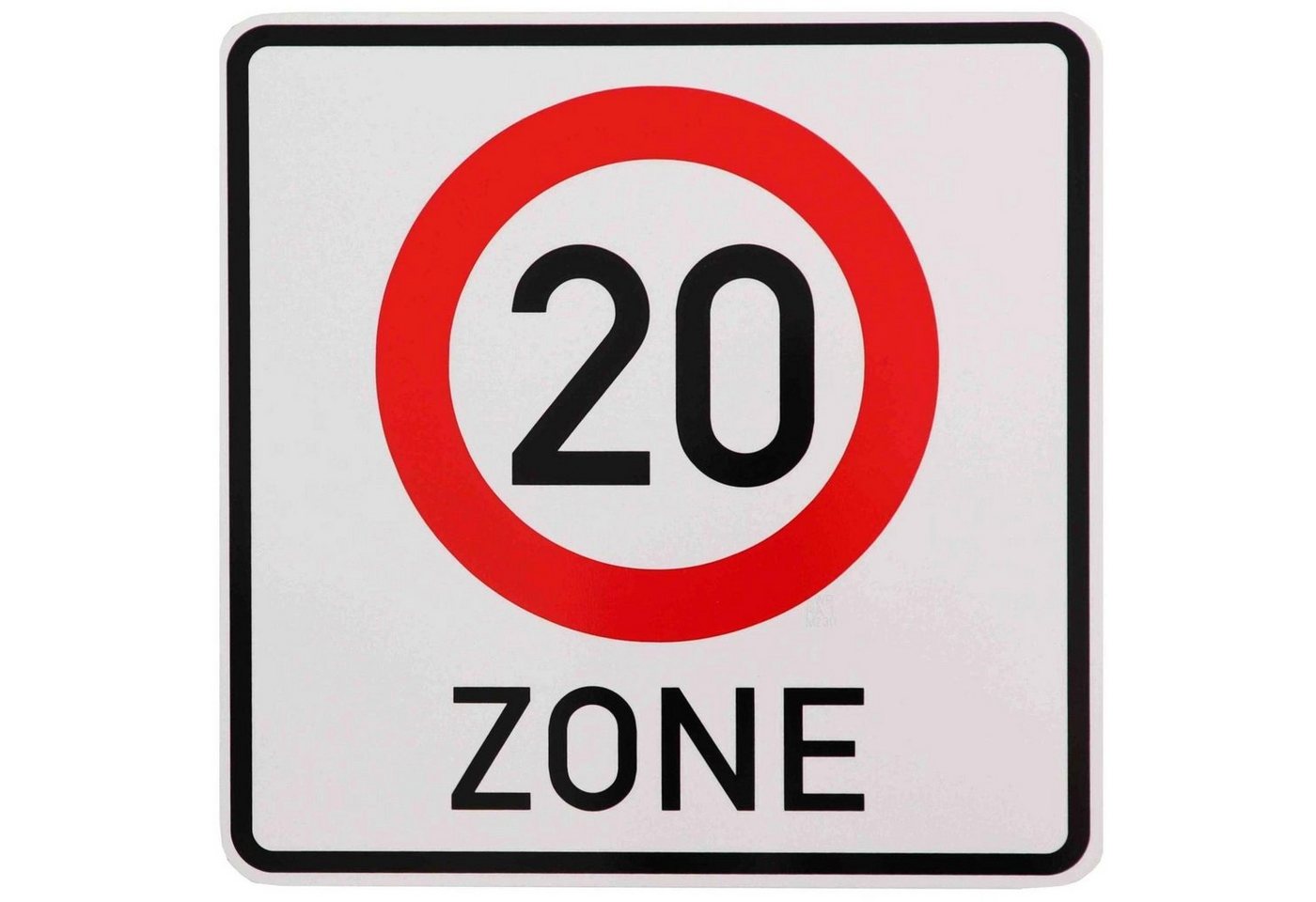 BauSupermarkt24 Metallschild ORIGINAL Verkehrszeichen Nr. 274.1-20 20 Zone Straßenschild von BauSupermarkt24