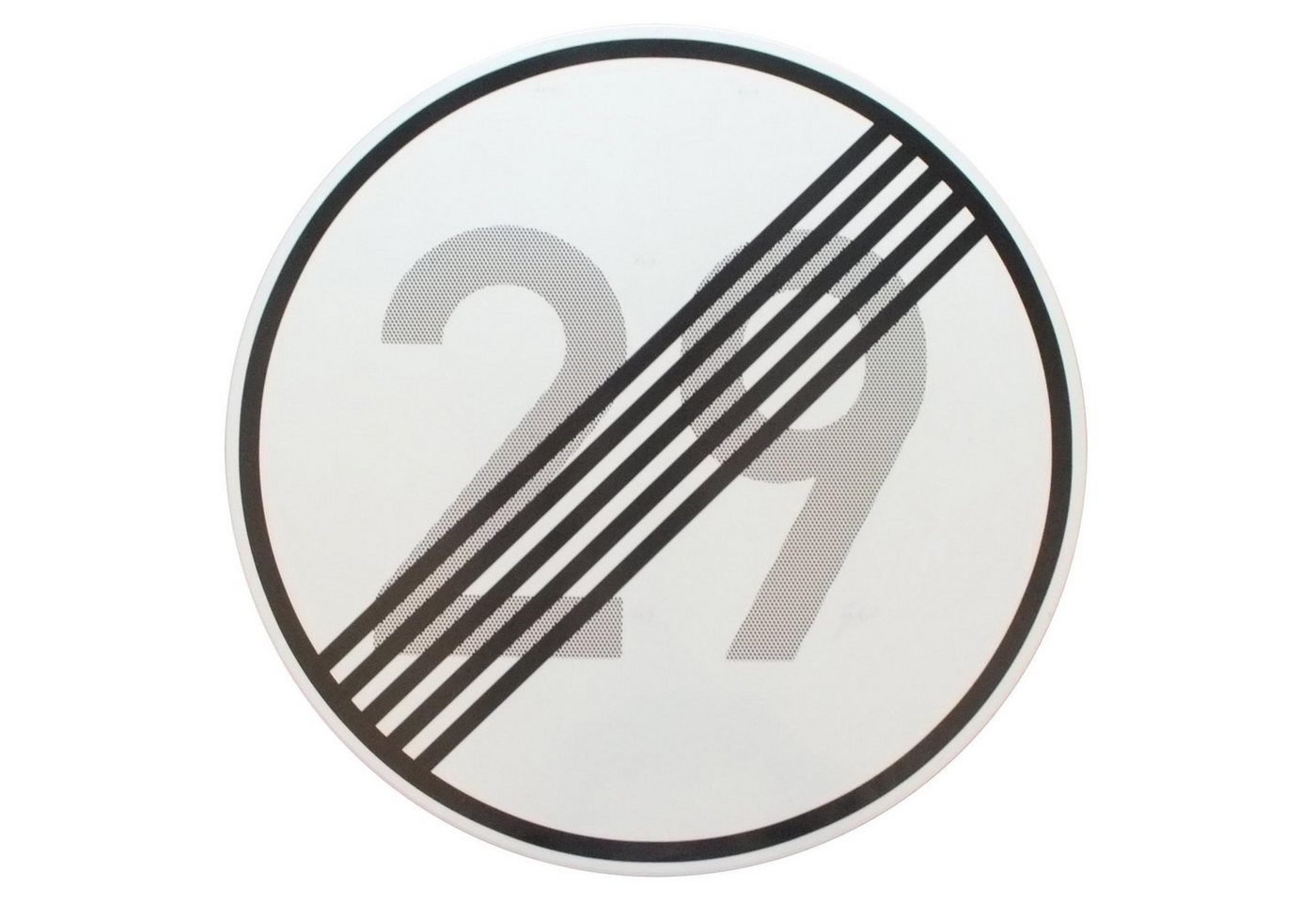 BauSupermarkt24 Metallschild ORIGINAL Verkehrszeichen Nr. 278-29 Ende 29 km/h Verkehrsschild von BauSupermarkt24