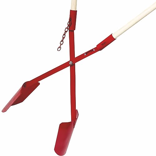 Erdlochschaufel 11-28 cm Gr.1 Lochspaten Erdlochausheber Erdlochheber Handbagger Lochschaufel handlochschaufel mit 2 Stück Hartholzstiele von BauSupermarkt24