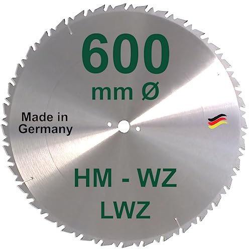 HM Sägeblatt 600 x 30 mm LWZ Hartmetall Präzision Kreissägeblatt 600mm Wechselzahn mit Spanabweiser für Naturholz Brennholz Hartholz Leimholz Wippsäge Tischkreissäge Kreissäge Kappsäge Brennholzsäge HM Sägeblatt 600 x 30 mm LWZ Hartmetall Präzision Kreissägeblatt 600mm Wechselzahn mit Spanabweiser für Naturholz Brennholz Hartholz Leimholz Wippsäge Tischkreissäge Kreissäge Kappsäge Brennholzsäge von BauSupermarkt24