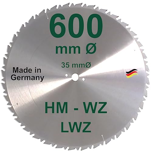 HM Sägeblatt 600 x 35 mm LWZ Hartmetall Kreissägeblatt 600mm Bohrung 35mm Wechselzahn mit Spanabweiser Naturholz Brennholz Hartholz Leimholz Wippsäge Tischkreissäge Kreissäge Kappsäge Brennholzsäge HM Sägeblatt 600 x 35 mm LWZ Hartmetall Kreissägeblatt 600mm Bohrung 35mm Wechselzahn mit Spanabweiser Naturholz Brennholz Hartholz Leimholz Wippsäge Tischkreissäge Kreissäge Kappsäge Brennholzsäge von BauSupermarkt24