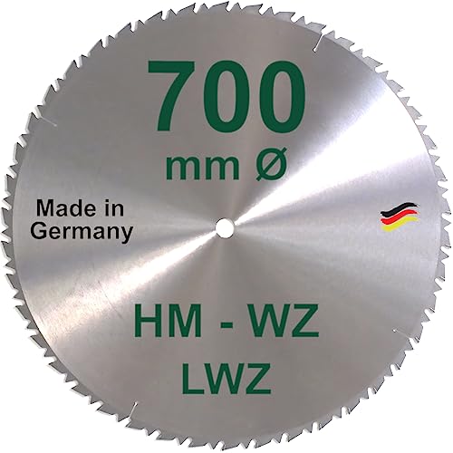 HM Sägeblatt 700 x 30 mm LWZ Hartmetall Präzision Kreissägeblatt 700mm Wechselzahn mit Spanabweiser für Naturholz Brennholz Hartholz Leimholz Wippsäge Tischkreissäge Kreissäge Kappsäge Brennholzsäge HM Sägeblatt 700 x 30 mm LWZ Hartmetall Präzision Kreissägeblatt 700mm Wechselzahn mit Spanabweiser für Naturholz Brennholz Hartholz Leimholz Wippsäge Tischkreissäge Kreissäge Kappsäge Brennholzsäge von BauSupermarkt24