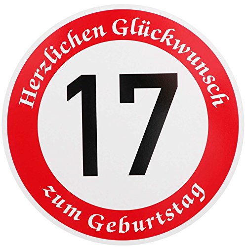 ORIGINAL VERKEHRSSCHILD 18 mit Geburtstagstext zum Geburtstag als Geburtstagsgeschenk für Verkehrszeichen Schild Geburtstagsschild Straßenschild Geschenkidee Schilder Verkehrsschilder Straßenschilder von BauSupermarkt24