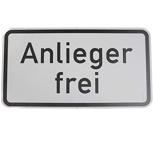 ORIGINAL VERKEHRSSCHILD NR. 1020-30 " ANLIEGER FREI " 231 x 420 mm Verkehrszeichen Schild Straßenschild Geschenkidee Anlieger frei Verkehrsschilder Straßenschilder Verkehrsschild Straßenzeichen Straße von BauSupermarkt24