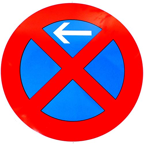 ORIGINAL VERKEHRSZEICHEN Nr. 283-10 HALTEVERBOT (links) 420 mm Verkehrszeichen Straßenschild Verkehrsschild Straßenzeichen 42 cm Ø RAL Gtez. 283 - 10 "Halteverbot (links)" nach StVO Straße Zeichen von BauSupermarkt24