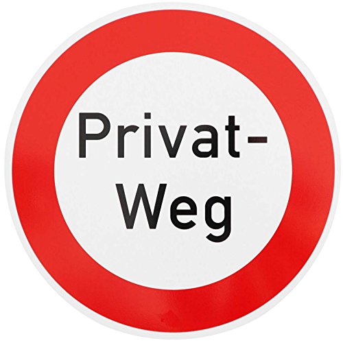 ORIGINAL Verkehrsschild 250 PRIVAT-WEG Verkehrszeichen Schild Verbotsschild Parkverbot Haltverbot Anhaltverbot Privatbesitz Grundstück Schilder Hinweisschild Warnschild Schilder Durchfahrtsverbot von BauSupermarkt24