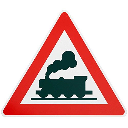 ORIGINAL Verkehrsschild Achtung Bahnübergang Nr. 151 DAMPFLOK * alte Ausführung * Schild Lokomotive Zug Lok Verkehrszeichen Straßenschild Eisenbahnschild Strassenzeichen Dampflokomotive Lokschild von BauSupermarkt24