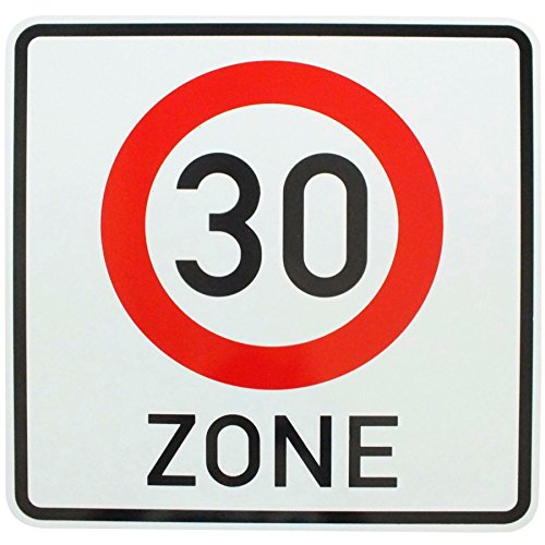 Original Verkehrszeichen 274.1 30 Zone Geburtstagsgeschenk Zonenschild Straßenschild Schilder Verkehrsschilder Straßenschilder Hinweisschild RA1 von BauSupermarkt24