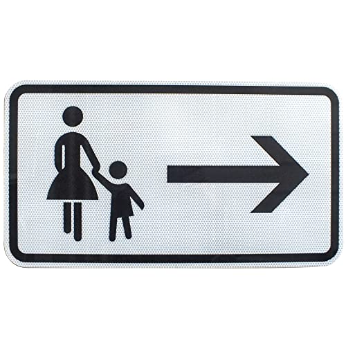 Original Verkehrszeichen RA2 Nr. 1000-22 Fußgänger Gehweg rechts gegenüber benutzen 330 x 600 mm StVO RSA-21 RAL Straßenschild Baustellenschild Verkehrszeichen Verkehrsschilder Schild Schilder von BauSupermarkt24