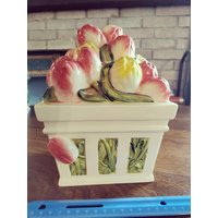 Vintage David's Tulip Planter Keksdose, Und Es Wird Als Vintage-stück Oder Pflanzer Erkannt von BaublesBowsToo