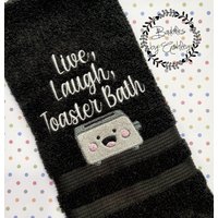 Live Laugh Toaster Bad Badezimmer Hand Handtuch | Die Letzte Badebombe von BaublesByAshley