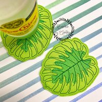 Monstera Deliciosa 4 Untersetzer Set Monstera Deliciosa 4 Untersetzer Set von BaublesByAshley