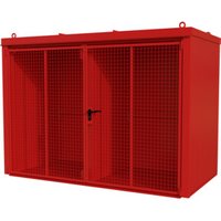 Bauer Südlohn Gasflaschen-Container GFC-B/W M4, lackiert, Feuerrot von Bauer Südlohn