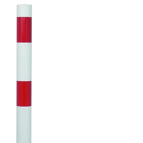 BAUER - Absperrpfosten ø 60x2,5mm, Rot/Weiß, Länge 1300mm von Bauer