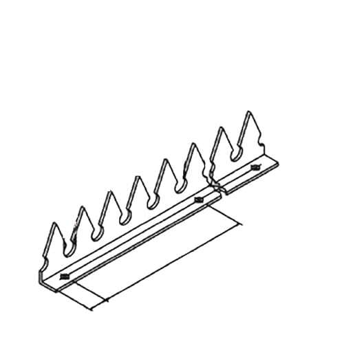 BAUER - Zackenleiste ZKSA, zu,m Aufschrauben oder Nieten aus Stahl roh von Bauer