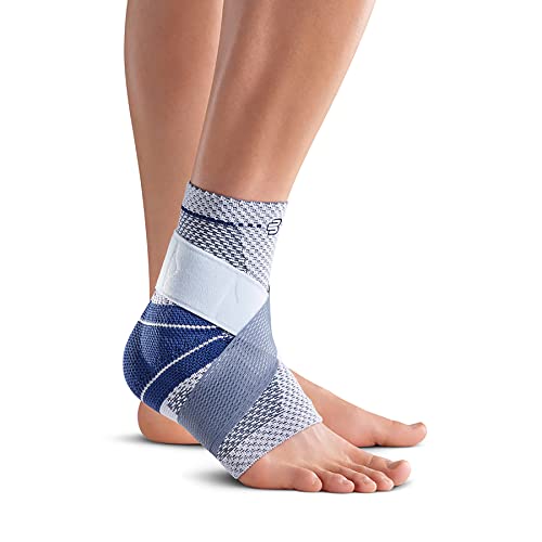 Bauerfeind - MalleoTrain Plus - Fußgelenkbandage - extra Stabilität für die Fußgelenk- und Sehnen - rechter Fuß - Größe 3 - Farbe Titan von BAUERFEIND