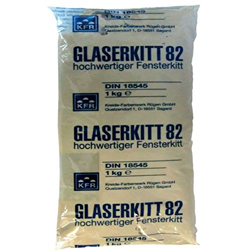 20 Kg Glaserkitt 82 - hochwertiger Fensterkitt/Glaserkitt beige/DIN 18545 (20) von Baufan