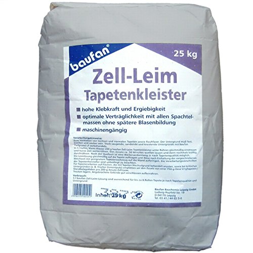 25 Kg Baufan Tapetenleim Zell-Leim von Baufan