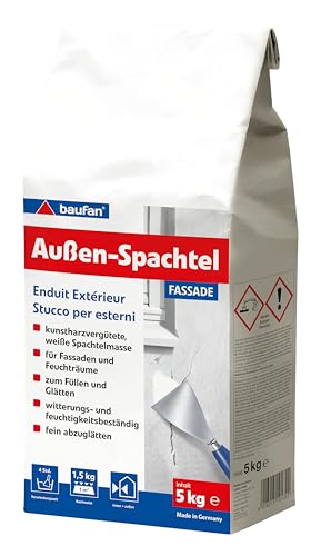 Baufan Außen Spachtel, auf Zementbasis, 5kg von Baufan