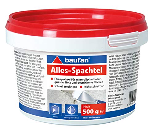 Baufan Alles Spachtel/Feinspachtel, zum Ausbessern und Glätten, 500 g von Baufan