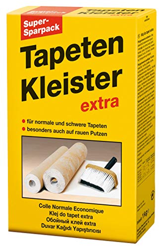 Baufan Extra Tapeten-Kleister Super Sparpack 1kg I Tapetenkleister mit hoher Füllkraft zum Kleben von leichten, normalen Tapeten auf Putz, Beton uvm. von Baufan