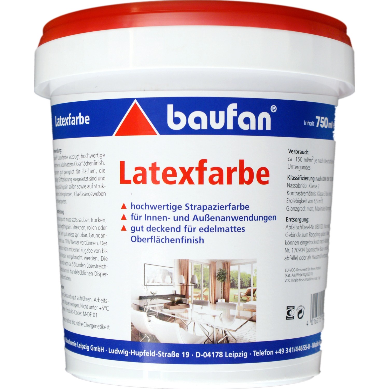 Baufan Latexfarbe 750 ml von Baufan