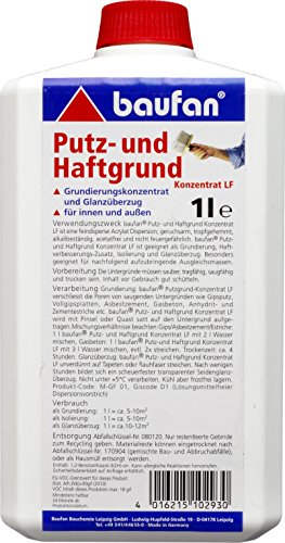 Baufan Putz und Haftgrund, Kunstharz-Dispersion, 1 l von Baufan