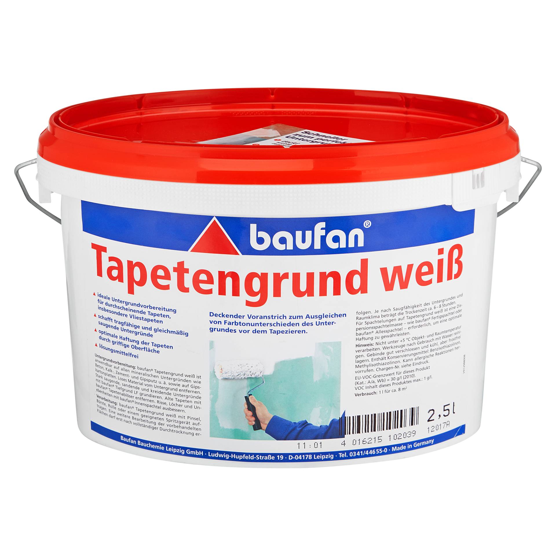 Baufan Tapetengrund weiß 2,5 l Baufan Tapetengrund weiß 2,5 l von Baufan