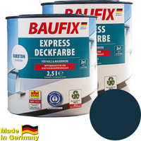 2 in 1 Express Deckfarbe, Saphirblau, 2er-Set von Baufix