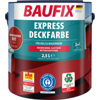 2in1 Express Deckfarbe 2,5 L skandinavisch rot von Baufix