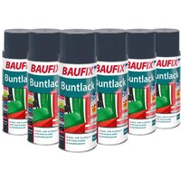 Buntlack-Spray, 6er-Set - Anthrazit von Baufix