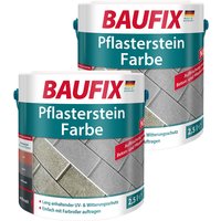 BAUFIX Pflasterstein Farbe anthrazit 2,5L 2er Set von Baufix