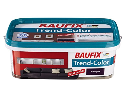 BAUFIX Trend-Color 2,5 l Für Neu- und Renovierungsanstriche (Aubergine) von Baufix